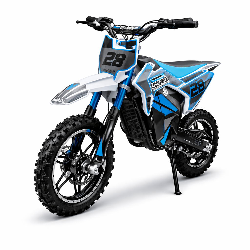 Elektrische Crosser 1000W - 36V Kinder Crossmotor Blauw