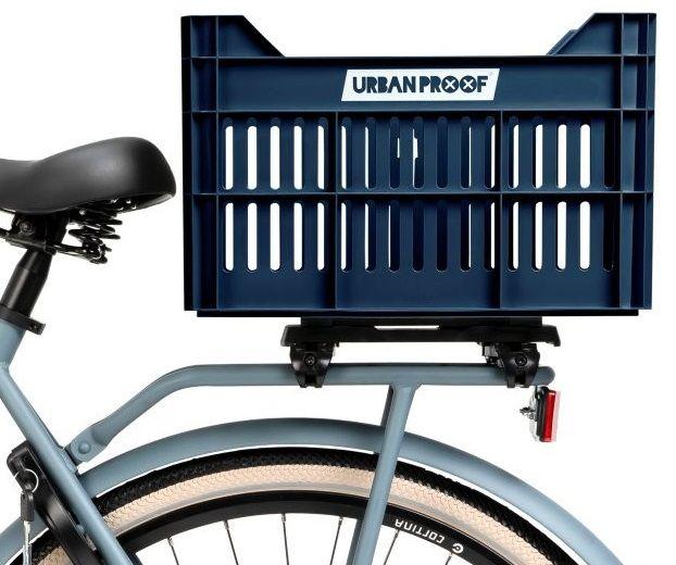 Gerecyclede Fietskrat Urban Proof Click 30 Liter - Donkerblauw 