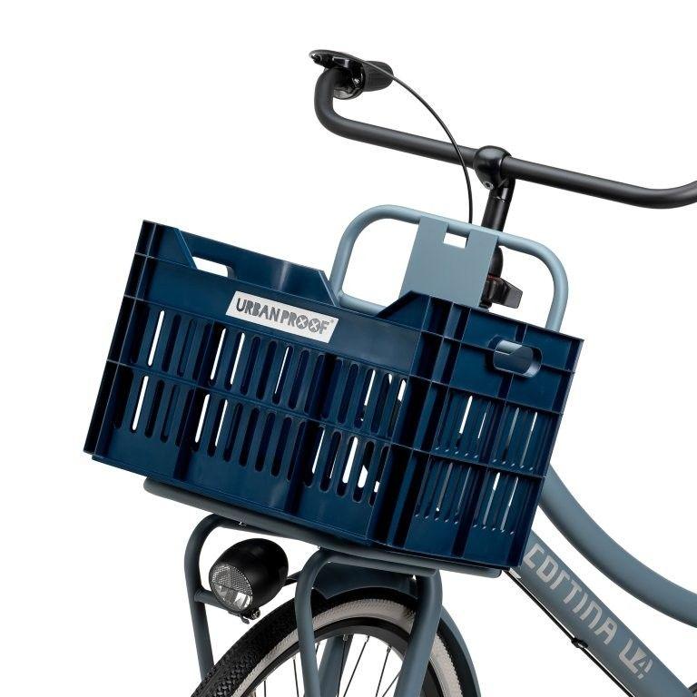 Gerecyclede Fietskrat Urban Proof Click 30 Liter - Donkerblauw 