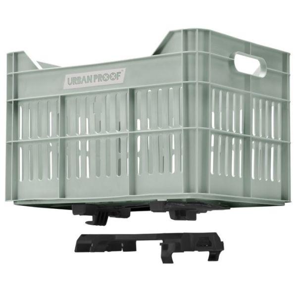 Gerecyclede Fietskrat Urban Proof Click 30 Liter - Mistig Mintgroen