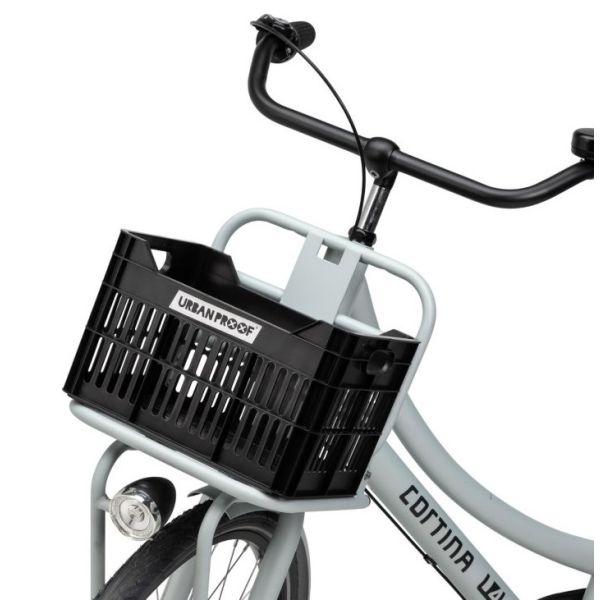Gerecyclede fietskrat Urban Proof Junior 15 liter - zwart