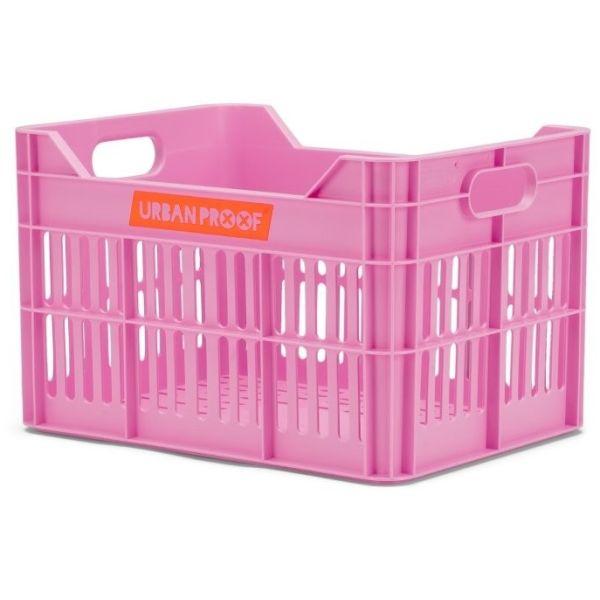 Gerecyclede Fietskrat Urban Proof Junior 15 Liter - Felroze
