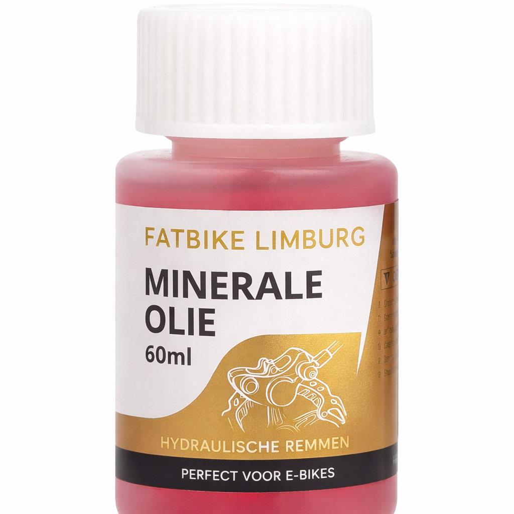 Minerale Remvloeistof Olie Rood - 60 ml  Voor Hydraulische Remmen (Fatbike & E-bike)