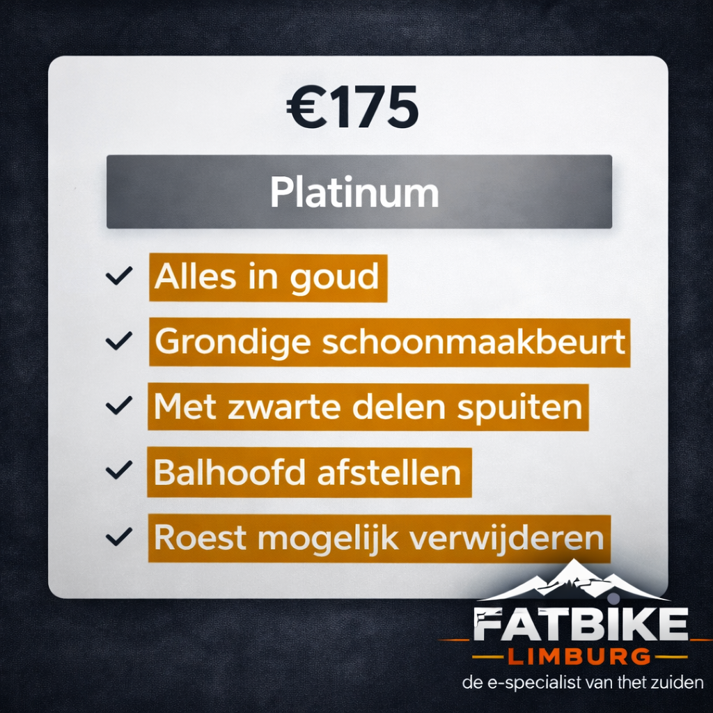 Platinum Onderhoudspakket – Alles in Goud