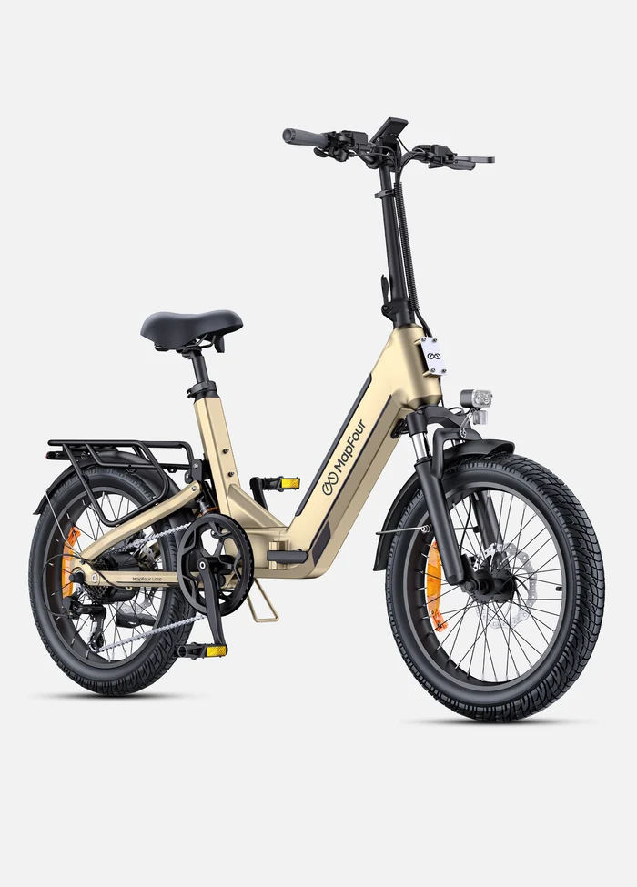Mapfour Loop Compact Elektrische Vouwfiets – 250W | 720Wh Samsung Accu | 135 km | Full Suspension | 75 Nm – Zwart